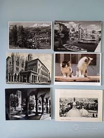 6 Cartoline Illustrate Viaggiate Italia Anni 50