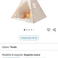 Tenda indiana per bambini