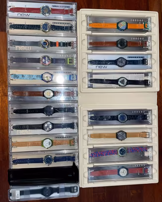 Collezione swatch vintage anni 90