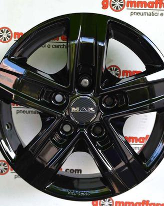 4 Cerchi da 15' in Lega - Mak - Stone 5 Black Edit