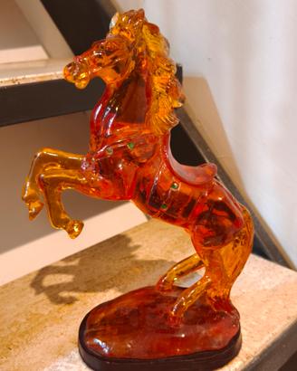 Scultura Cavallo Rampante in Resina - Feng Shui