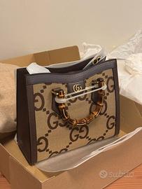 Borsa Gucci Diana Bamboo Jumbo GG