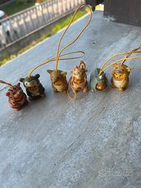 Set 6 ciondoli raffiguranti Winnie the Pooh