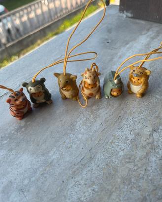 Set 6 ciondoli raffiguranti Winnie the Pooh