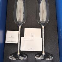 Swarovski coppia flutes cristallo