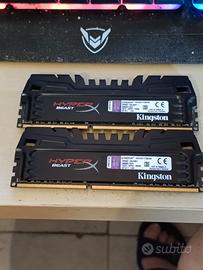Ram Ddr3 2x4gb Kingstone Hyper x 2400mhz cl11