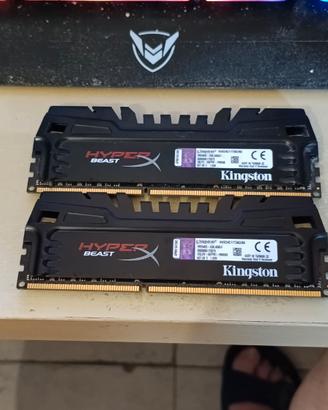 Ram Ddr3 2x4gb Kingstone Hyper x 2400mhz cl11