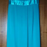 Abito Mixerì verde acqua con spalle scoperte