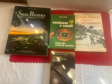 Lotto 3 libri la storia di Sanremo e il casino