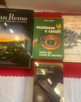 Lotto 3 libri la storia di Sanremo e il casino