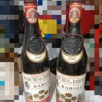 3 VINI MARCHESI DI BAROLO.  (1964, 1965, 1967)