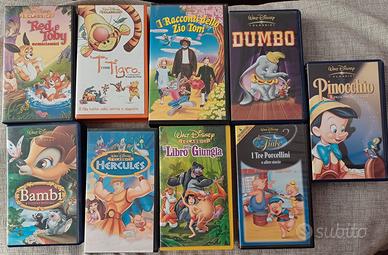 Videocassette cartoni animati Disney 