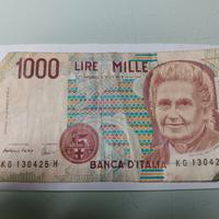 Banconota lire 1000 Montessori 