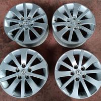 Cerchi Lega Mazda 5 6,5 X 16 ET 52,5 5 Fori 4 PZ