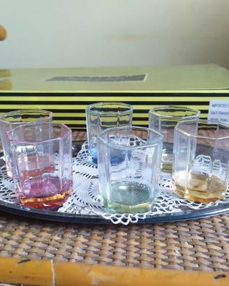 6 bicchieri da amaro vintage