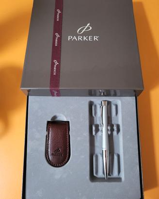 Elegante penna a sfera Parker acciaio inox