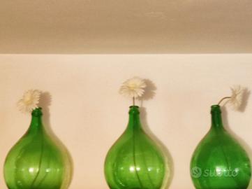 bottiglioni in vetro verde 