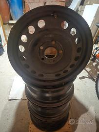 CERCHI D'ACCIAIO OPEL 5 FORI R15
