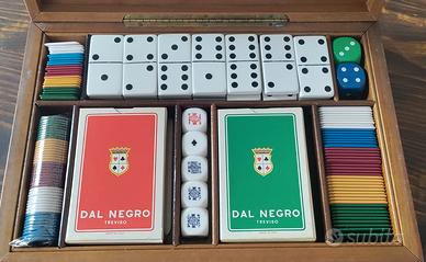 Set da gioco Dal Negro: carte, dadi, fiches