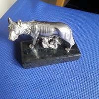 Statuetta Lupa in  ceramica anni 50