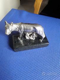 Statuetta Lupa in  ceramica anni 50