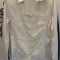 Camicia bianca con decori