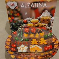 Alzatina natalizia in vetro
