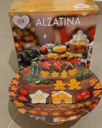 Alzatina natalizia in vetro