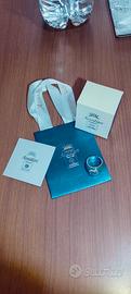 Anello argento  925 smaltato con zircone