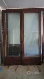 Porta in legno e vetri termico