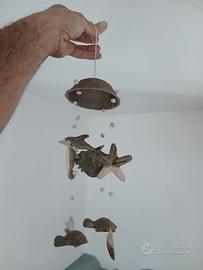 Scacciapensieri mobile in ceramica a tema marino 