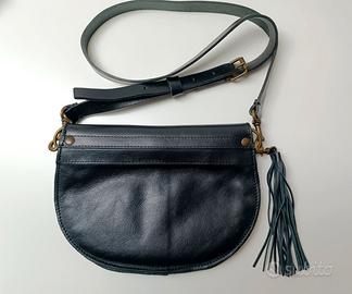 Borsa piccola da spalla donna pelle nera, Gimenale