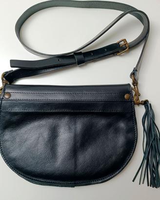 Borsa piccola da spalla donna pelle nera, Gimenale