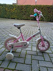 Bicicletta bambina con ruotine