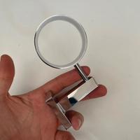 Portabicchieri da bagno in metallo cromato