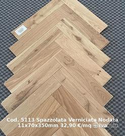 Parquet Spina Pesce Rovere Prefinito, raffinato