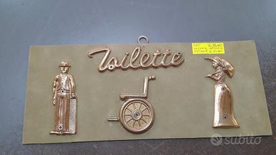 Cartelli bagno uomo donna Wc