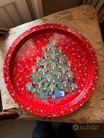 Piatto rotondo decorativo natalizio