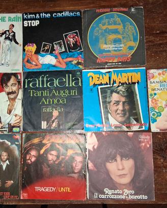 dischi 45 giri vari 10 pz anni 70