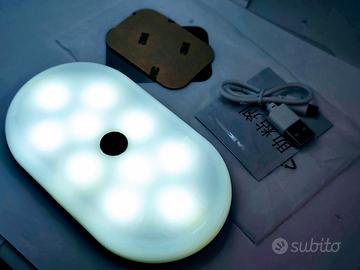 Luce LED Auto Magnetica Touch Ricaricabile USB