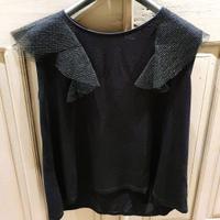 Maglia nera con pizzo OVS