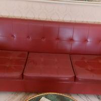 divano in pelle vintage
