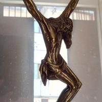 Bassorilievo in bronzo su specchio