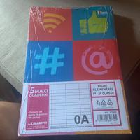 Quadernoni righe di 1^ e  2^ con margine