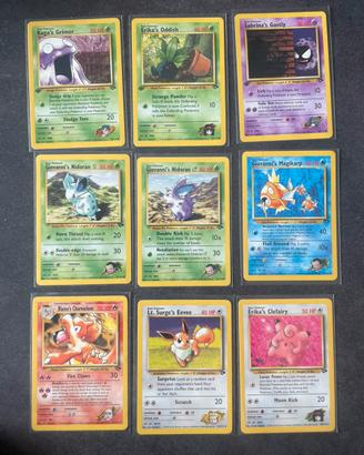 🎴 Lotto Carte Pokémon Gym Heroes 🇬🇧
