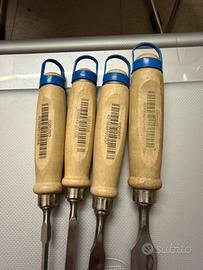 Due Ciliegie Set Regalo 6 Scalpelli Per Legno – 6 Misure (6-26 Mm) In Scatola Legno, Idea Regalo Per Falegnami