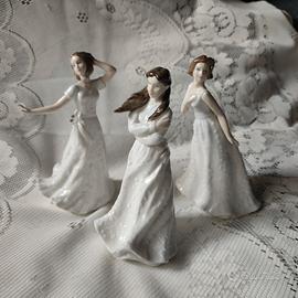 Lotto 3 figure porcellana Royal Doulton England