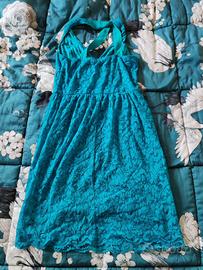 Vestito corto Intimissimi pizzo azzurro Taglia M
