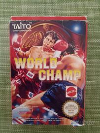 Nes - World Champ - Solo scatola Nintendo 