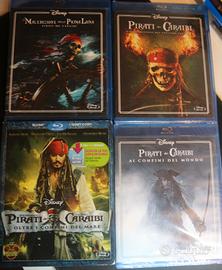 Pirati Dei Caraibi 1 -2-3-4 Film DVD Ita Bluray 